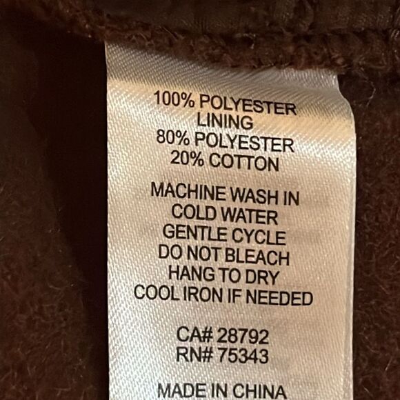 New! Joie Fleece Shacket Brown Neutral Button Down Women's Size Medium - Picture 10 of 14